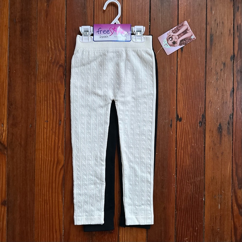 NWT 2-Pack Freestyle Revolution leggings 5/6X